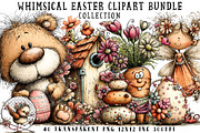 Whimsical Easter Clipart Bundle, an Illustration by OK Design (Thumbnail 1 of 6)
