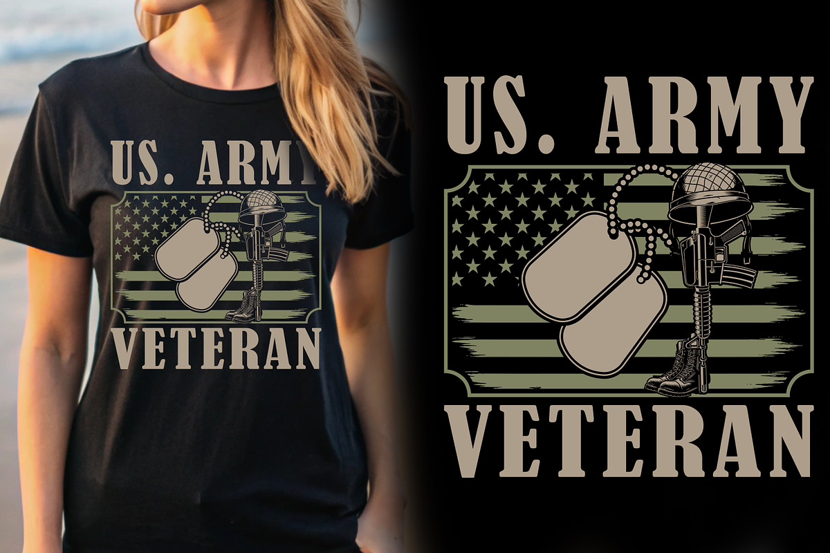 Veteran T-shirt Design, a Graphic by Crafts Bundle (Photo 4 of 4)