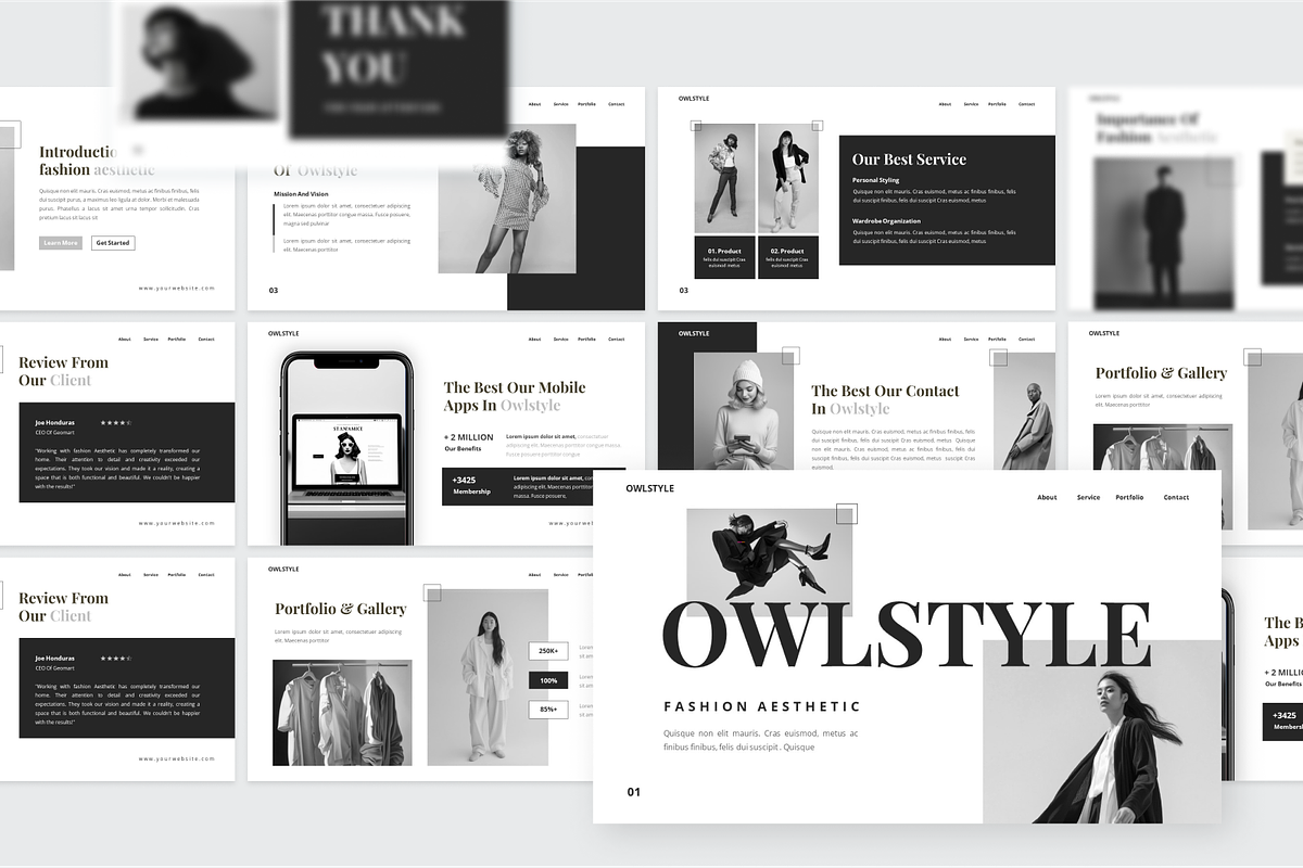Owlstyle - Fashion Aesthetic Keynote, a Presentation Template by SquidPixey (Photo 4 of 6)