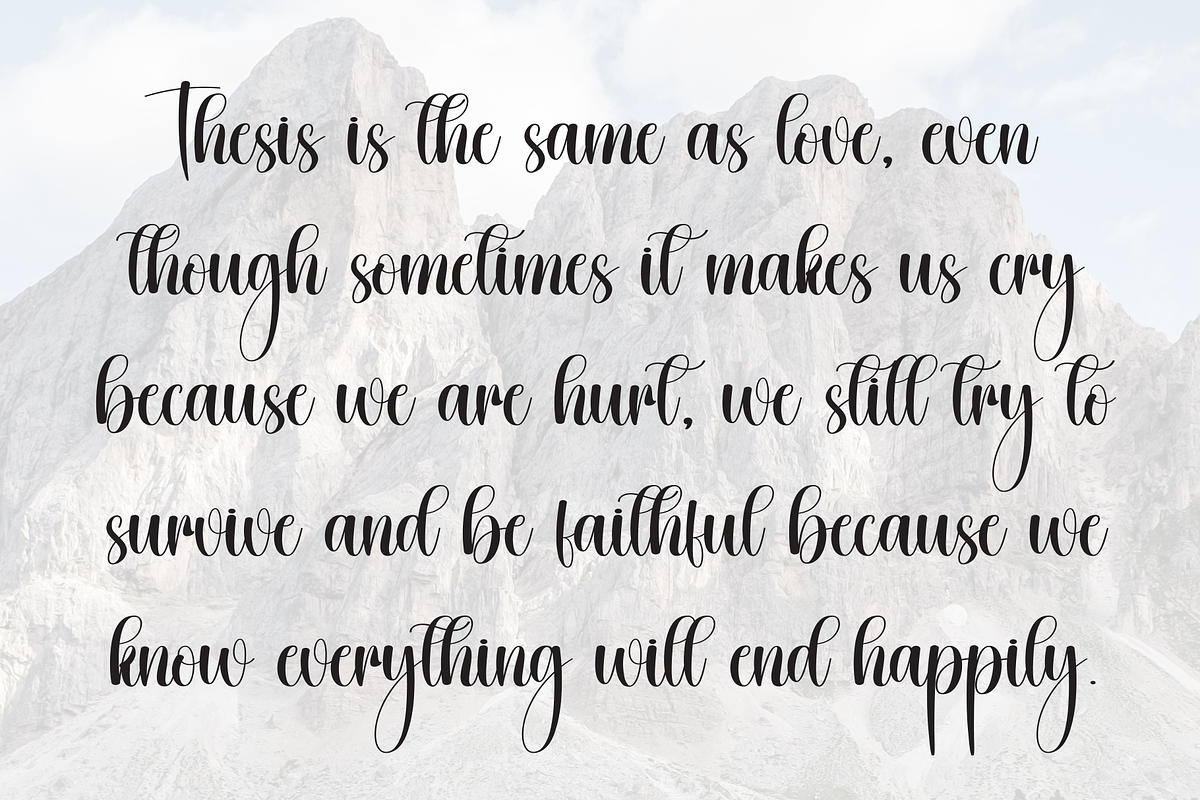 Milestone | Script Font, a Handwritten Font by Scratchones (Photo 6 of 9)