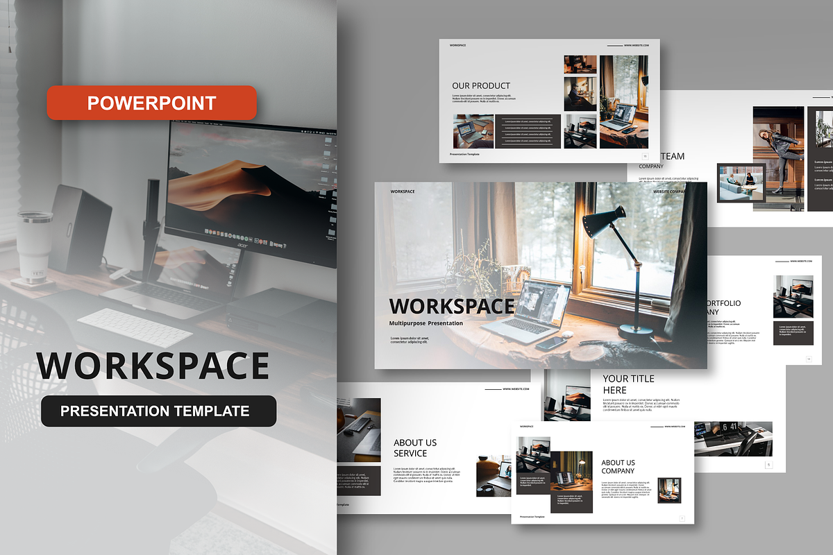 Workspace Powerpoint Template, a Presentation Template by Spesifikstd