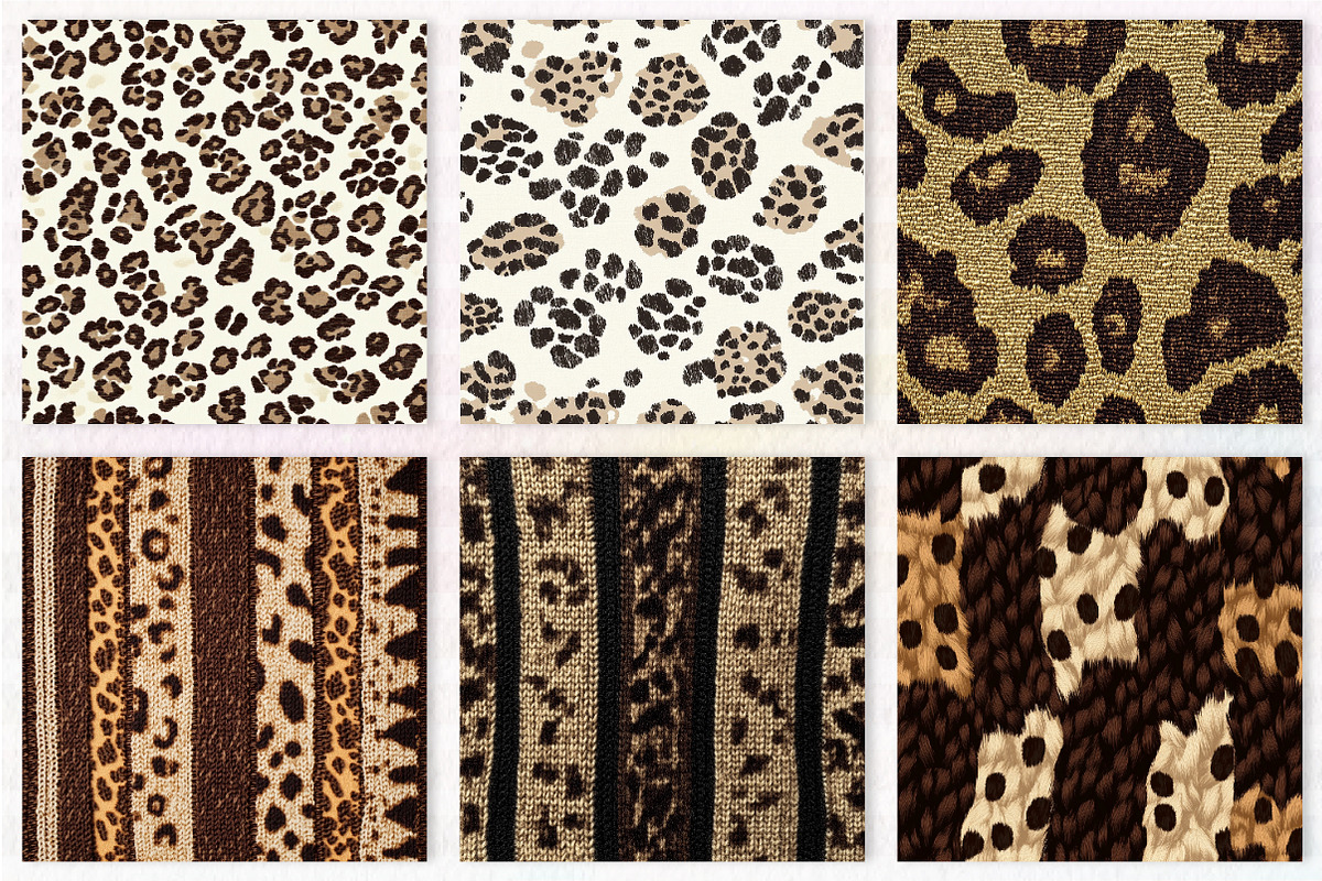 Leopard Knitted Seamless Pattern, a Pattern Graphic by CreationArt (Photo 2 of 7)