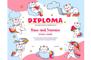 Kids Diploma, Caticorn Characters