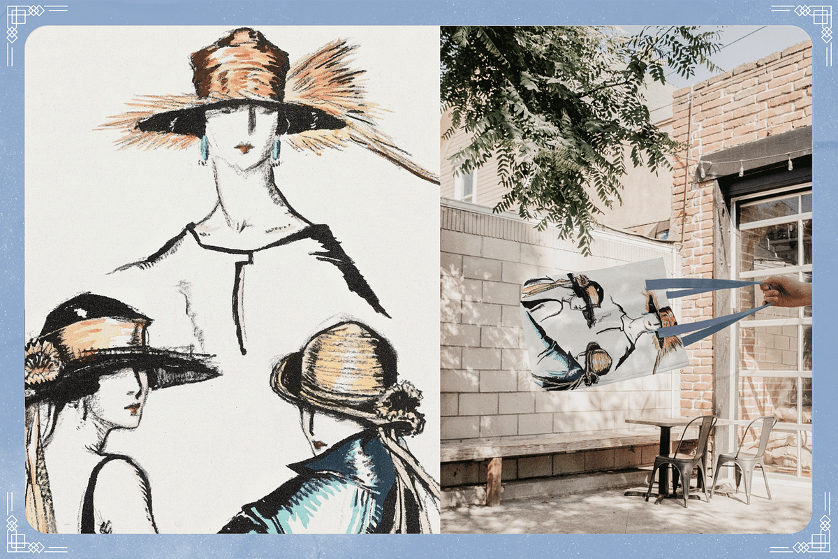 Vintage 1920s Fashion Posters Bundle, a Person Illustration by Golden Vision Studio (Photo 6 of 10)