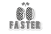 Race - Checkered Racing Display Font, a Sans Serif Font by Sahira Studio (Thumbnail 3 of 4)
