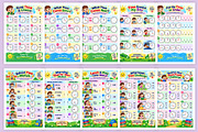 Quarter-Hour Clock Puzzles, a Stationery Template by Designmela01 (Thumbnail 3 of 6)