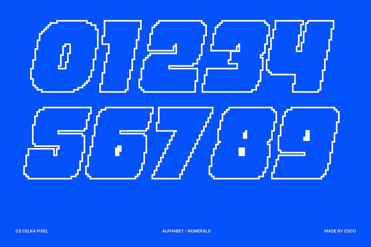 CS Celka Pixel, a Sans Serif Font by Craft Supply Co. (Photo 4 of 8)