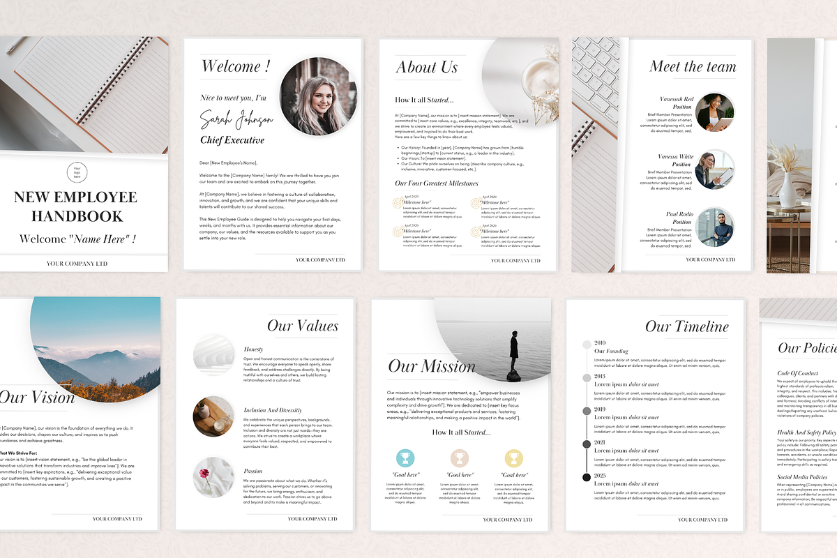Small Business Employee Handbook, a Branding & Logo Template by PittaFinePrint (Photo 6 of 7)
