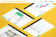 Online Courses Dashboard Web App, an UI Kit Template by nagaredesignstudio (Thumbnail 1 of 5)