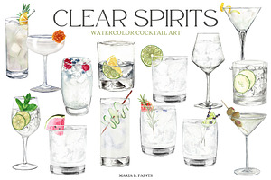 Cocktail Clipart Vodka Gin Drinks