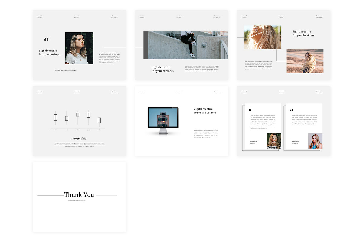 Theline - Powerpoint Template, a Presentation Template by kylyman