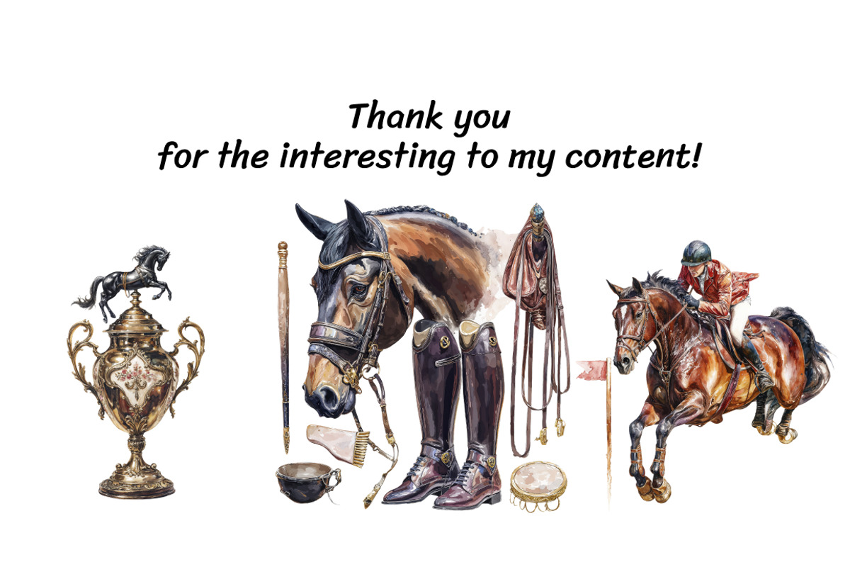 Vintage Horse Racing Clipart Bundle, a Sport Illustration by InkyQueenArt (Photo 5 of 5)