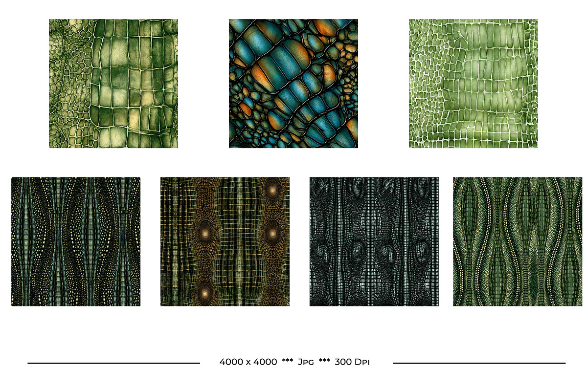 Crocodile or Alligator Skin Patterns, a Pattern Graphic by karenfoleyphoto (Photo 9 of 9)