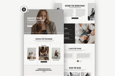 Brianna Wordpress Theme, a WordPress Template by The Cherie Studio