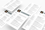 CV and Resume Design with Photo, a Resume Template by GraphicFlava (Thumbnail 8 of 8)