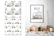 Watercolor transport for baby PNG, a Transportation Illustration by SleptArt (Thumbnail 3 of 4)