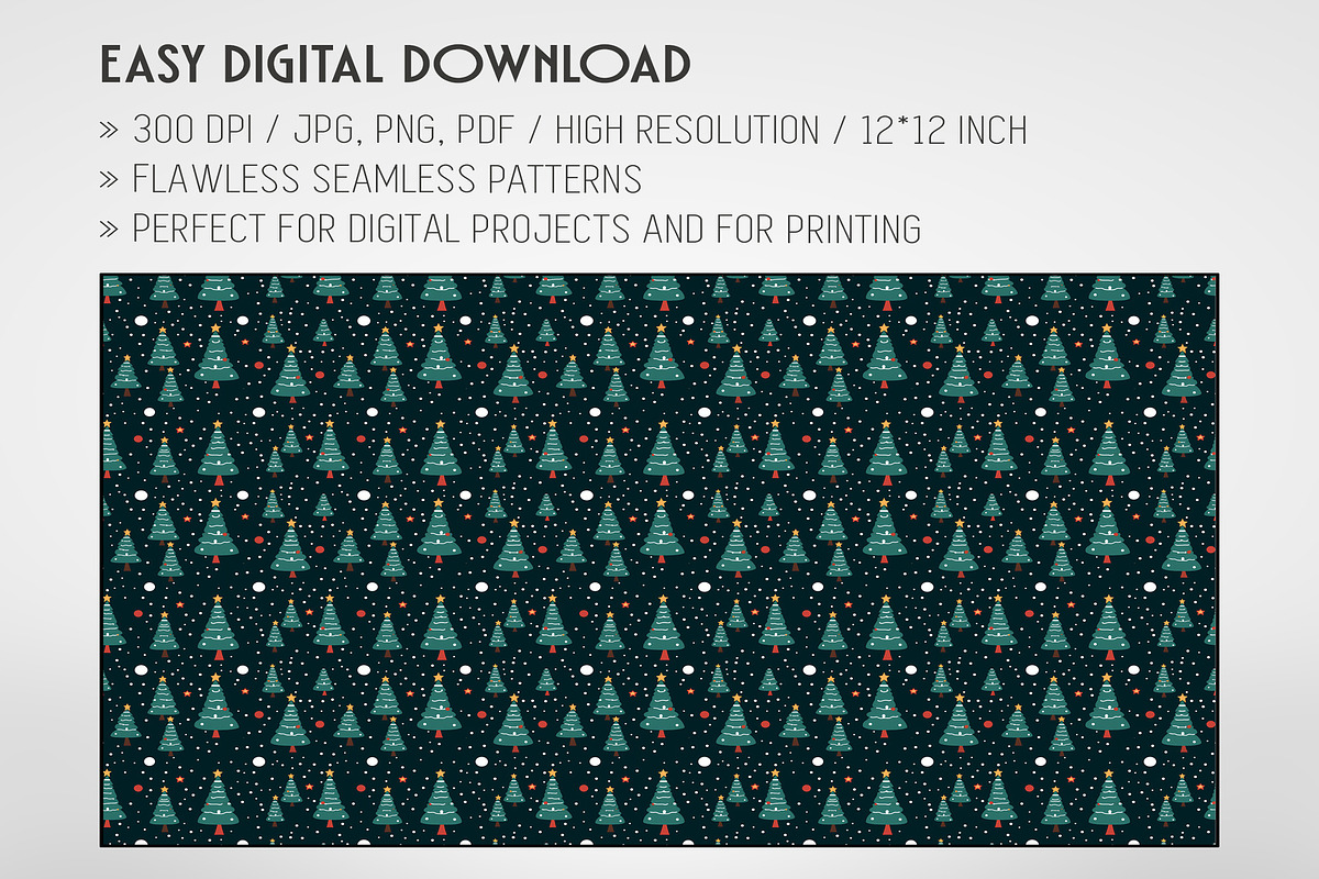 20 Seamless Christmas Time Patterns, a Pattern Graphic by Nordic Design (Photo 2 of 9)