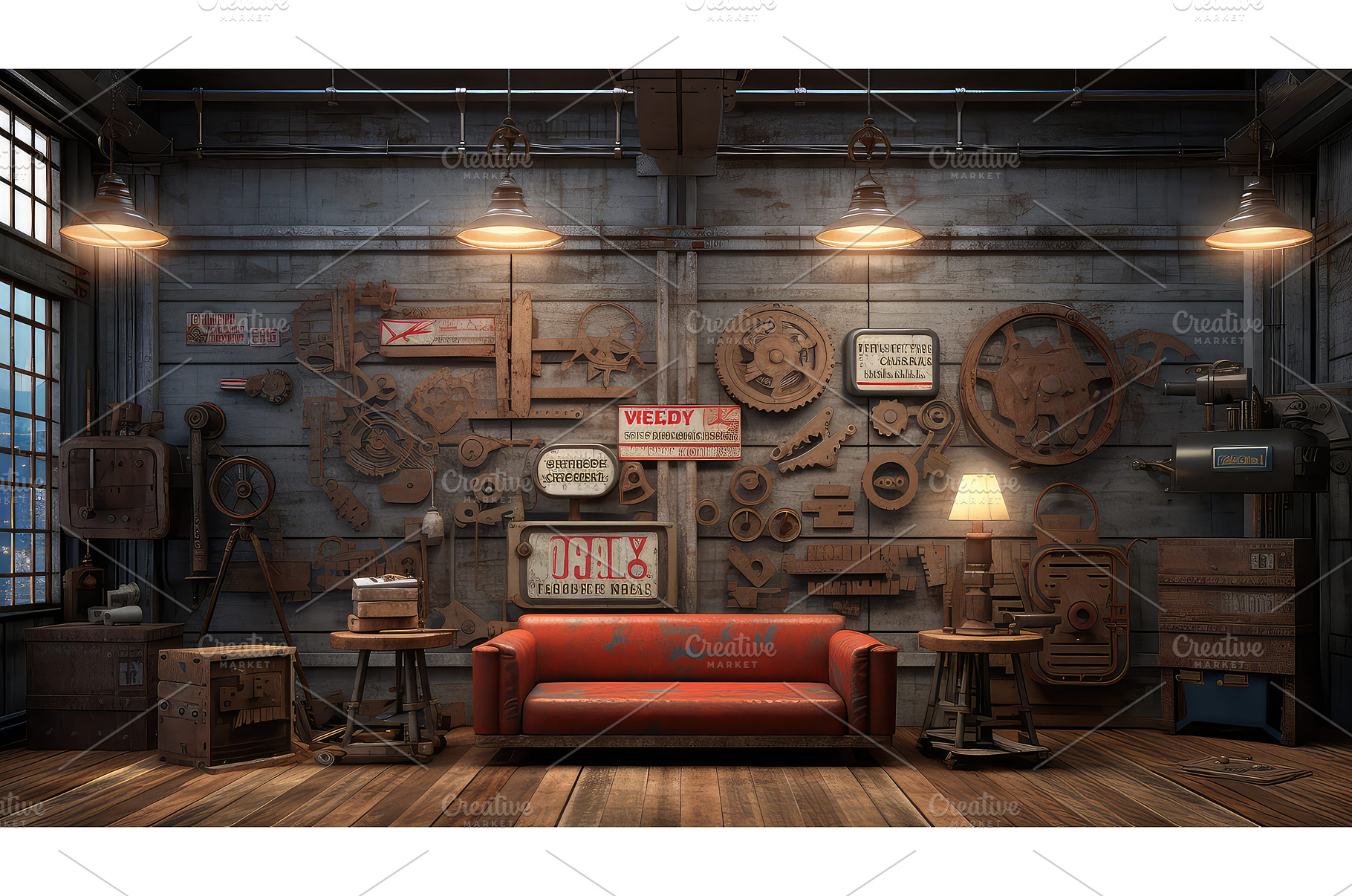 design room industrial background ai, an Industrial Photo by pikepicture