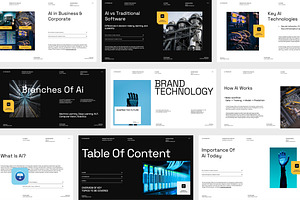 Montena - Brand AI Technology, a Presentation Template by Creatorism