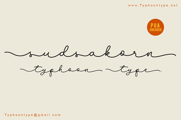 Sudsakorn font preview 3