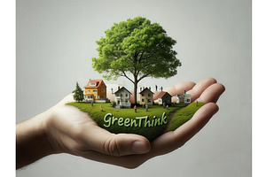 Hand holding a miniature eco, an Illustration by tilialucida