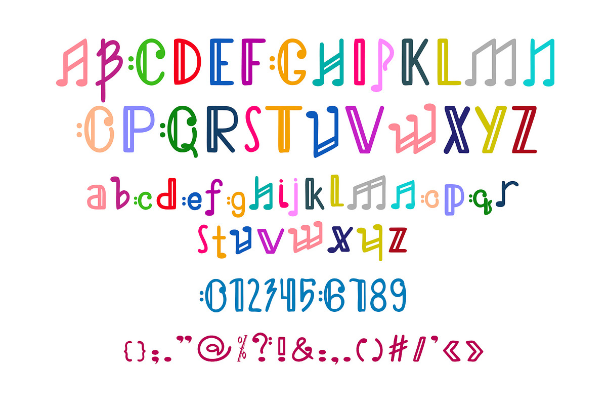 Melody Font, a Symbol Font by OWPictures (Photo 5 of 5)