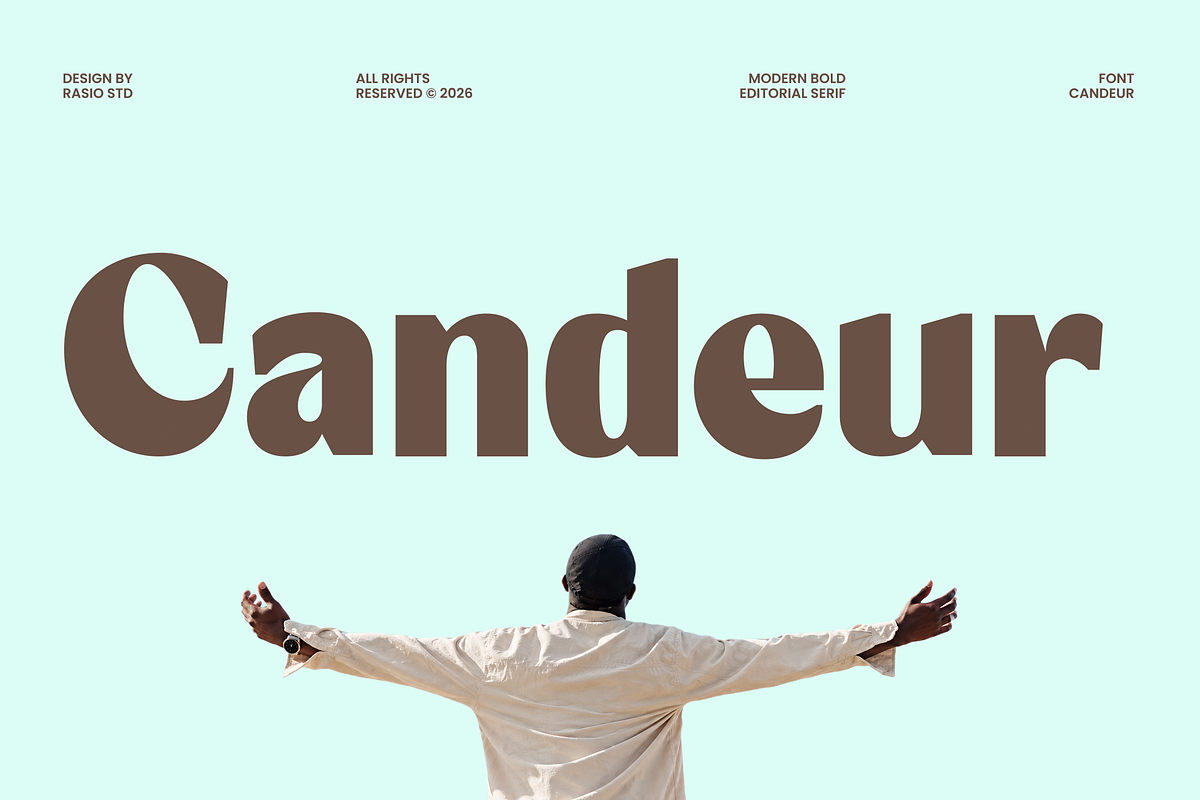 Candeur Modern Editorial Serif Font, a Serif Font by Rasio Studio (Photo 1 of 9)