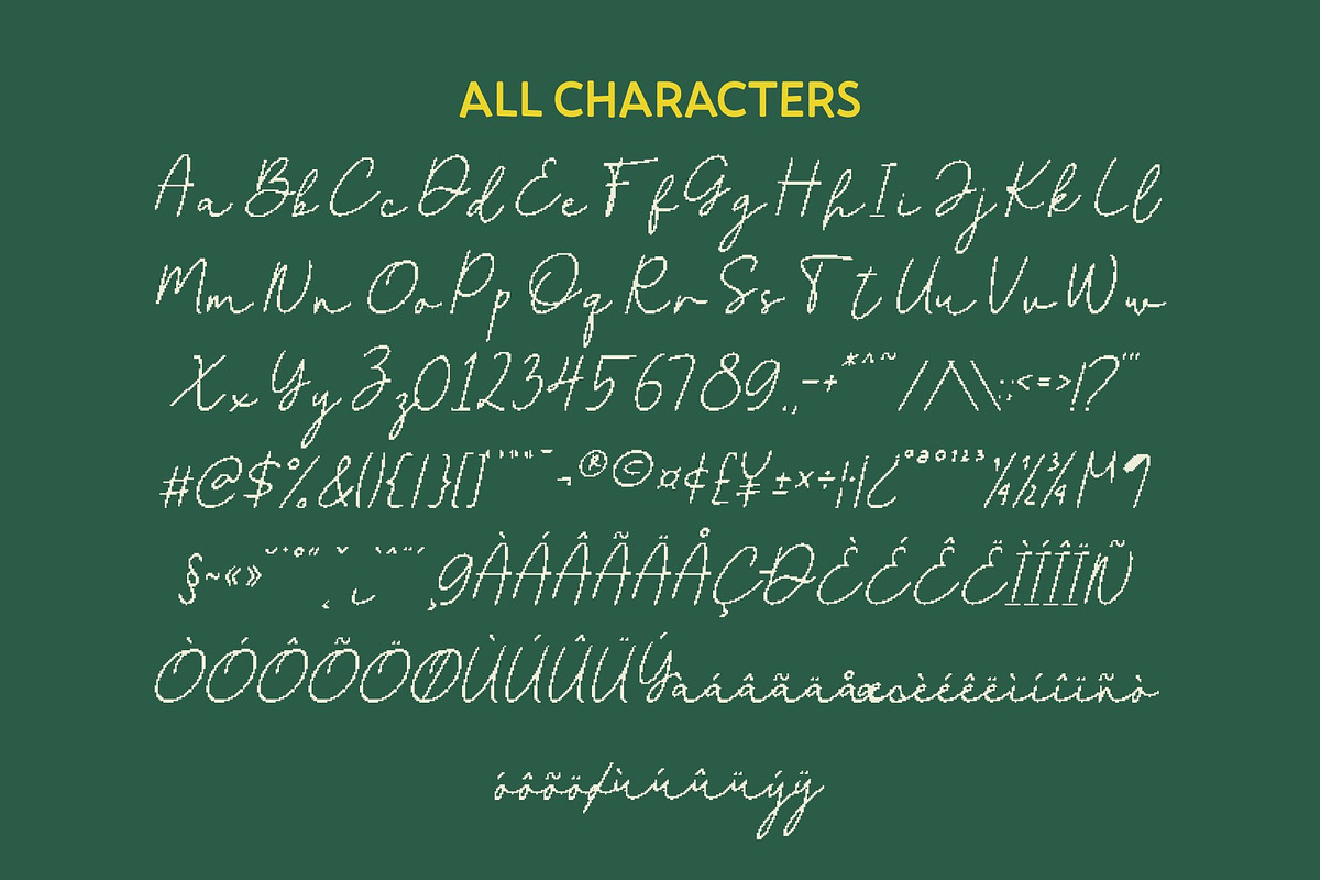 CS Brisa Pixel, a Script Font by Craft Supply Co. (Photo 8 of 8)