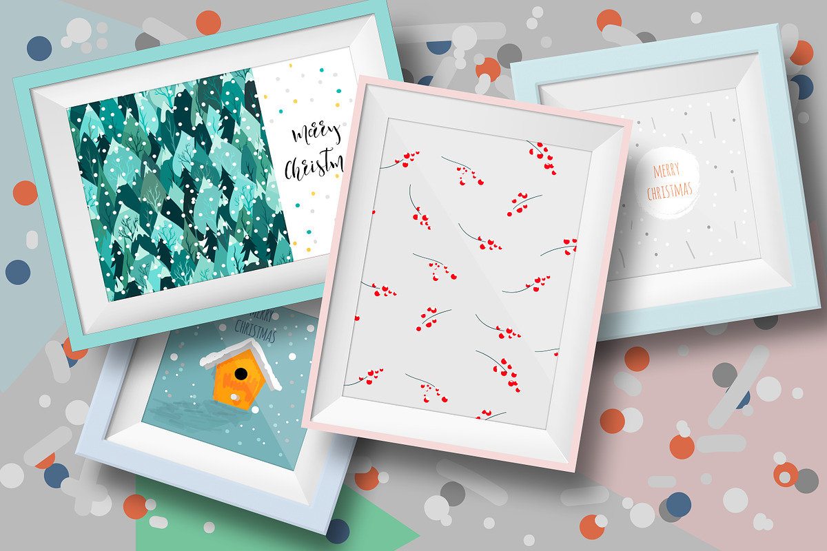 Christmas cards | vector & raster, a Card Template by Artem Vorotnikov (Photo 9 of 9)