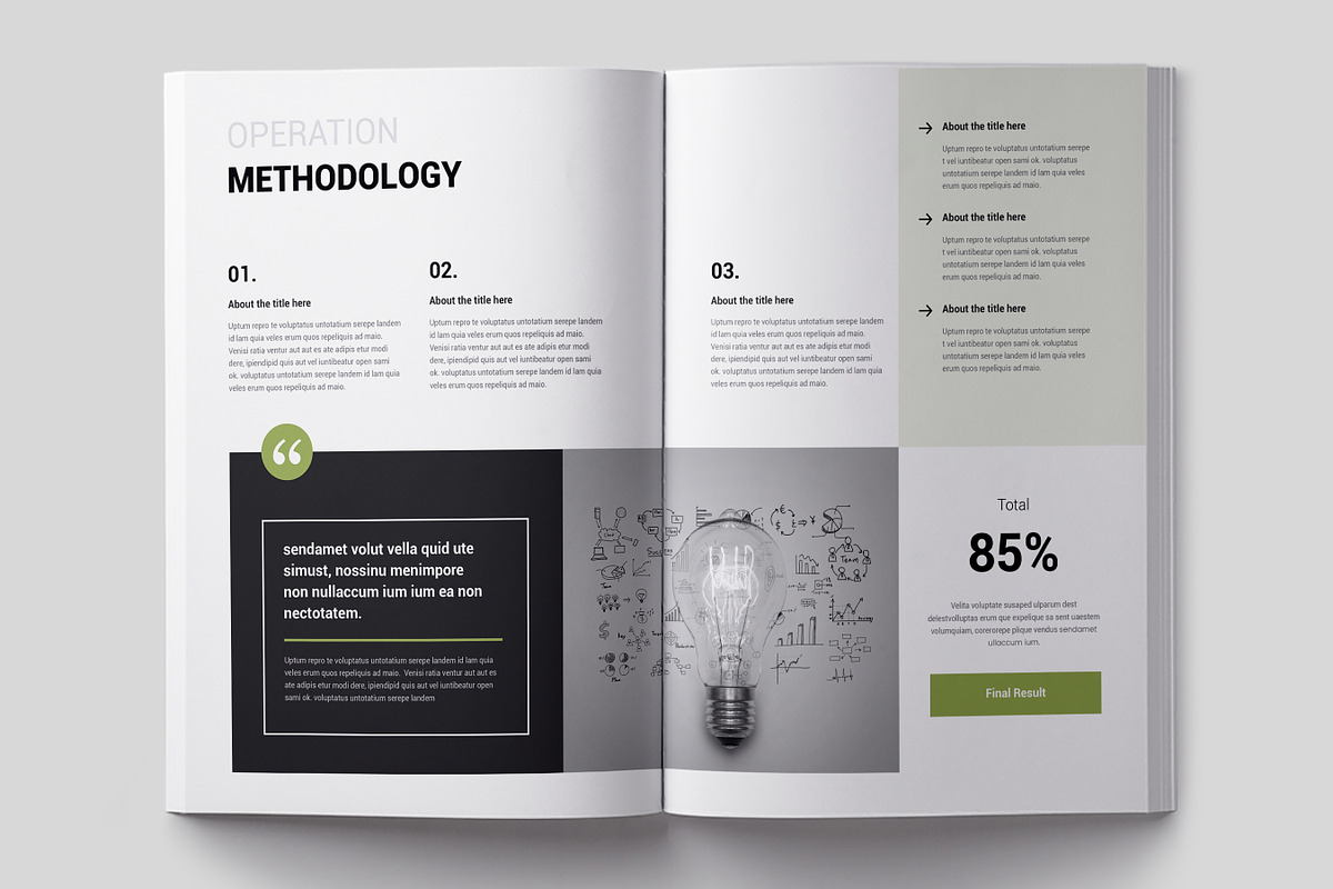 Multipurpose Case Study Template, a Brochure Template by Niofix (Photo 5 of 9)