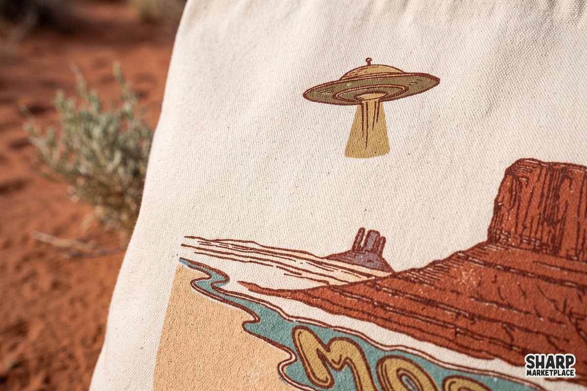 MOAB Utah Vintage Desert Ufo Alien, an Object Graphic by SharpMarketplace (Photo 5 of 5)