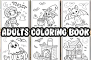 Comfy Halloween Coloring Book, a Seasonal Illustration by Design Station (Thumbnail 3 of 8)