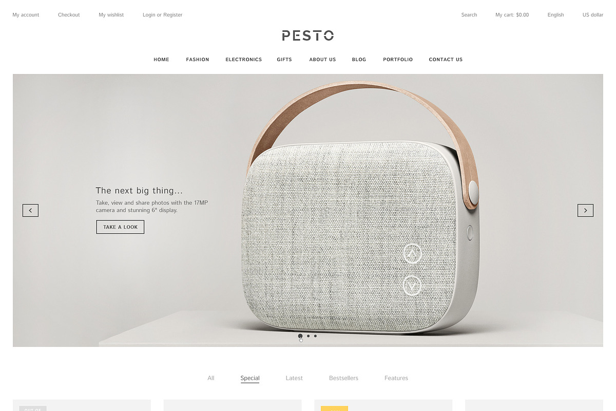 Pesto - eCommerce PSD Template, a Websites & App Template by Promokit (Photo 3 of 37)