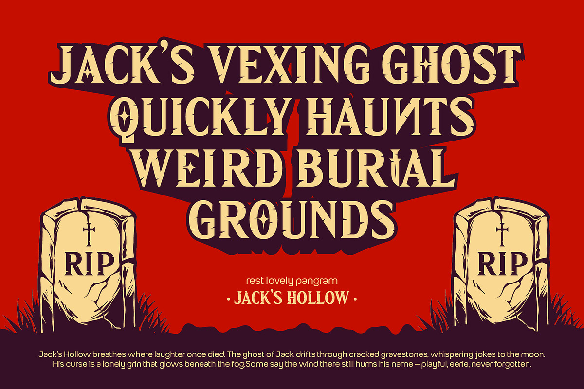 Estefit - Halloween Gothic Font, a Serif Font by Casloop Studio (Photo 2 of 10)