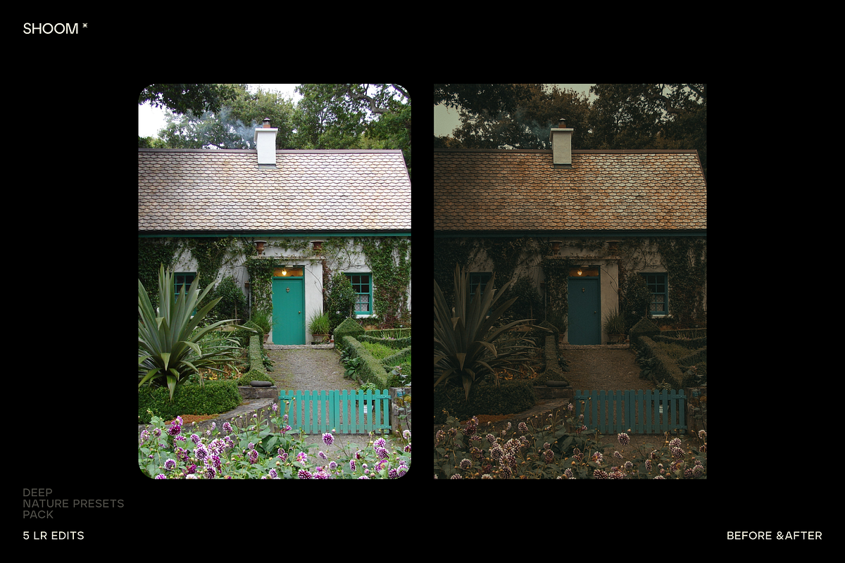 5 DEEP NATURE PRESETS, a Preset Add-On by SHOOM HOUSE