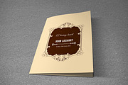 Funeral Program Template-T467, a Brochure Template by Template Shop (Thumbnail 1 of 4)
