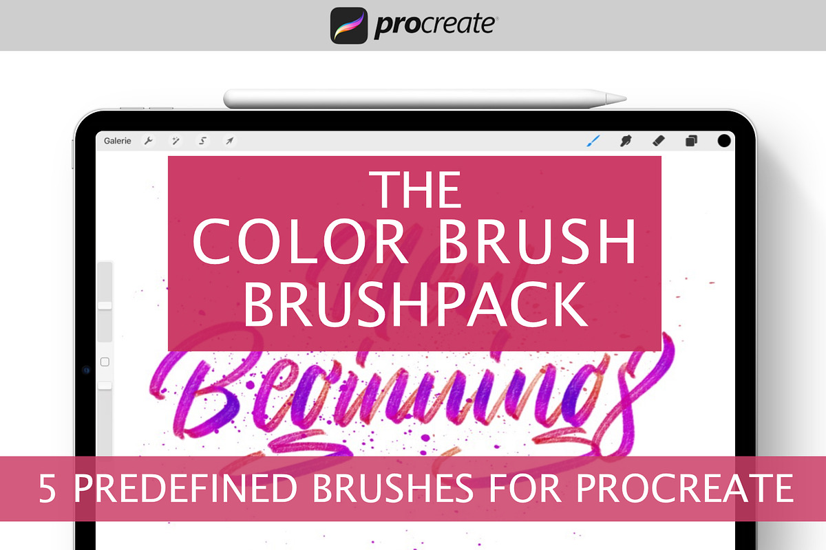 Predefined Procreate Color-Brushes, a Brush Add-On by Studio FabianFischer (Photo 1 of 6)