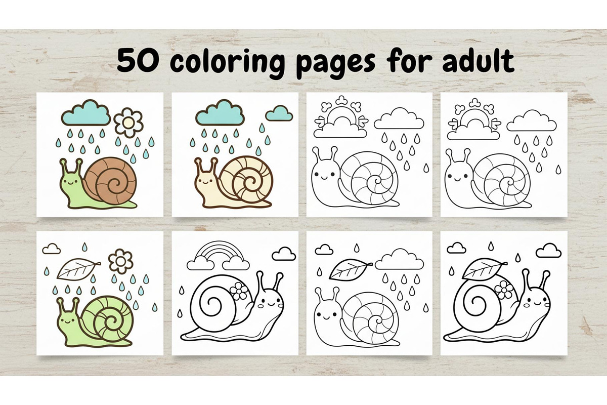 Coloring Pages for Adults, an Object Graphic by Designer_Momina (Photo 1 of 5)