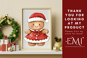 Gingerbread Festive Family Clipart, an Illustration by NadiaTheronArt (Thumbnail 4 of 4)
