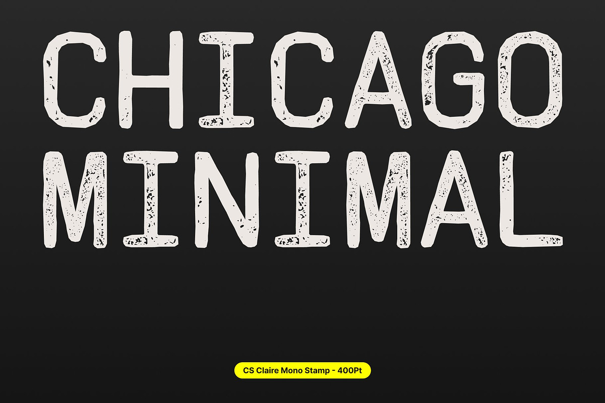 CS Claire Mono Stamp, a Sans Serif Font by Craft Supply Co. (Photo 2 of 8)