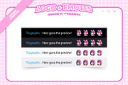Kawaii Anime Gamer Logo + Emotes, a Branding & Logo Template by tkzgraphic (Thumbnail 2 of 2)