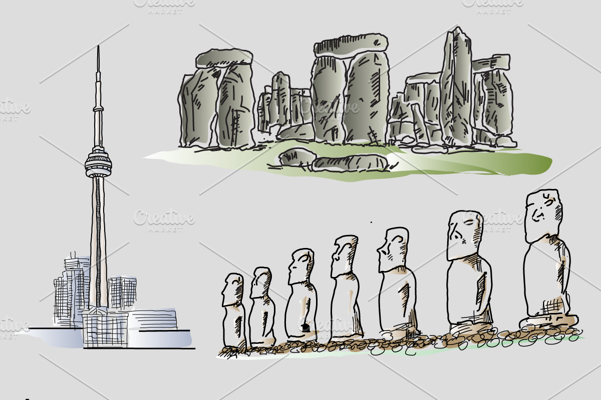 27 Landmarks, an Illustration by Jadugar Design Studio (Photo 10 of 13)