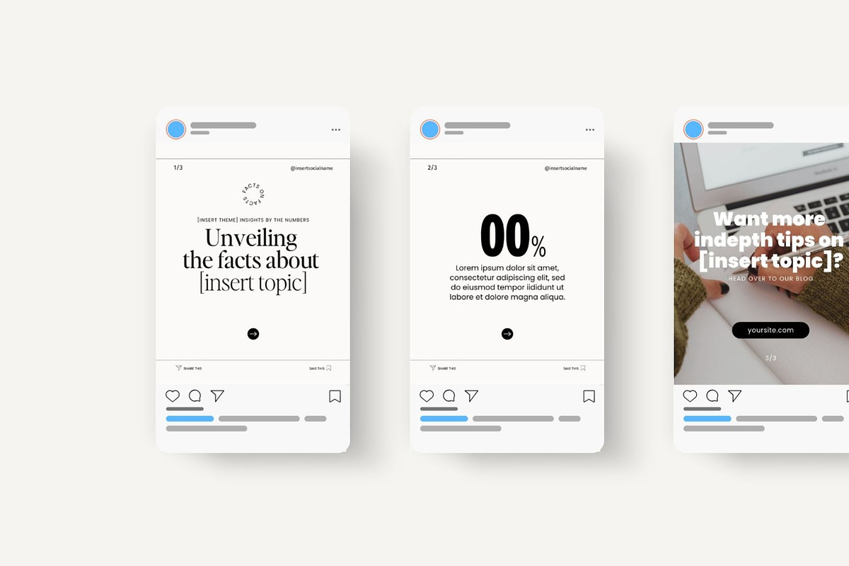Beige Charity Instagram Templates, a Social Media Template by InkBlue Templates (Photo 5 of 9)