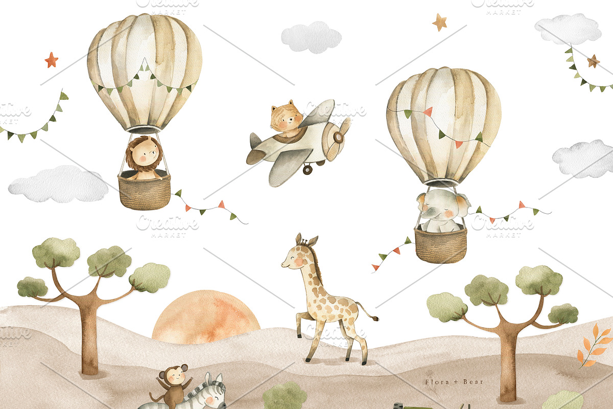Safari Adventures, an Animal Illustration by Flora+Bear (Photo 4 of 11)