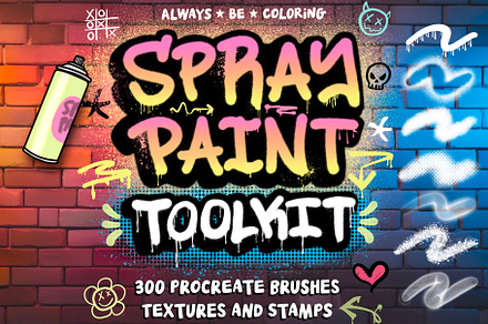 Procreate Graffiti Spray Paint Set