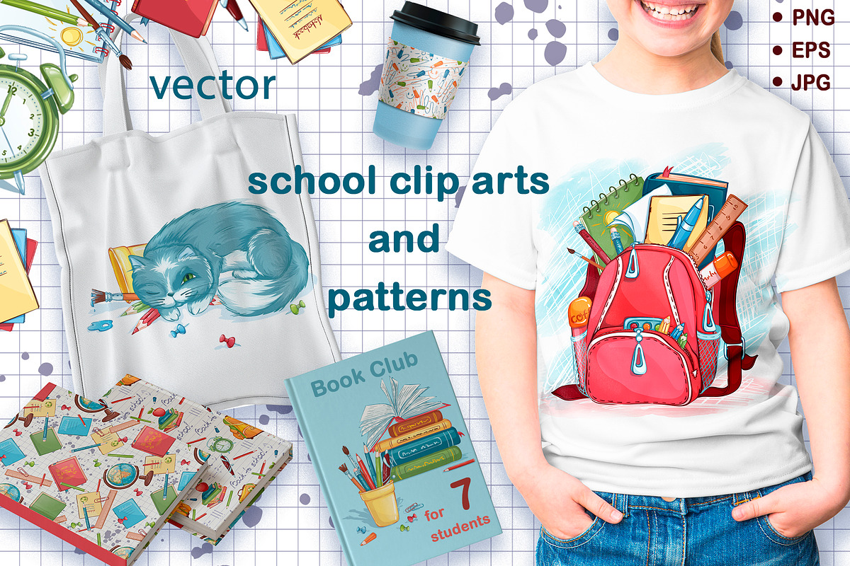 Back to school. Vector set, an Education Illustration by Maycat_store (Photo 5 of 8)