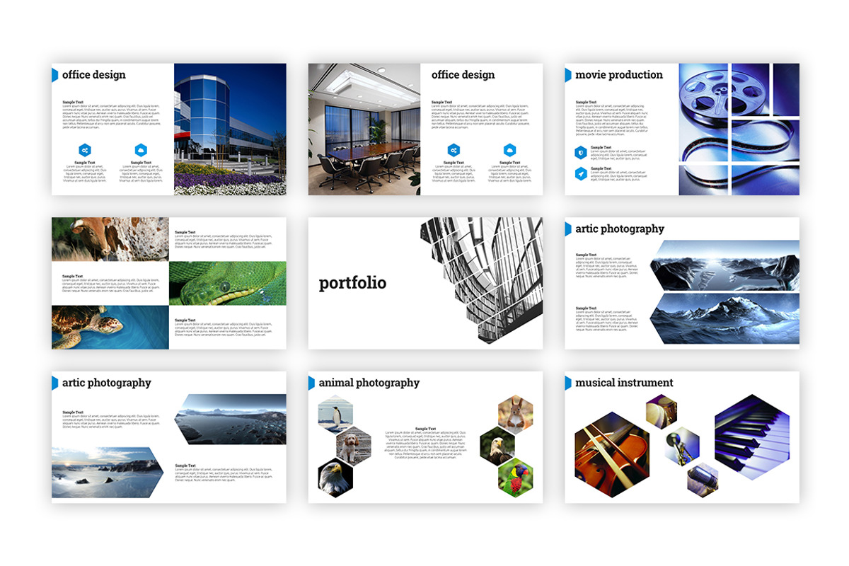 Hexagon - PowerPoint Template, a Presentation Template by everslide (Photo 7 of 9)