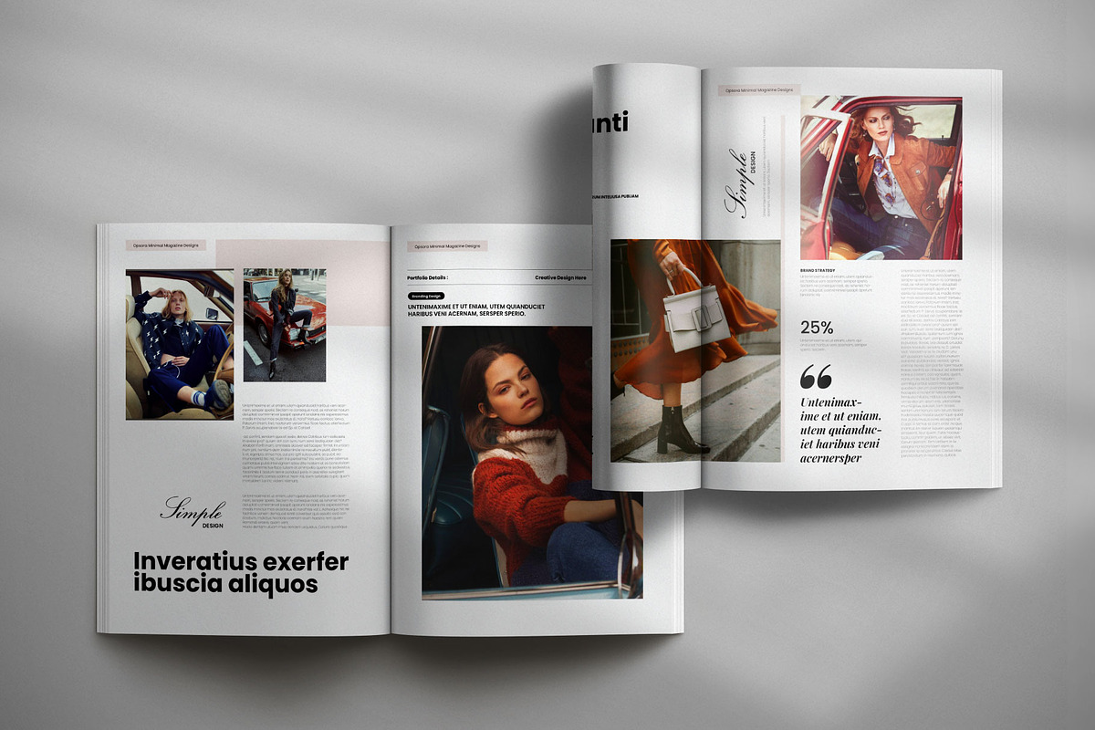 Modern Magazine Template Layout, a Magazine Template by Creative-Work (Photo 3 of 8)