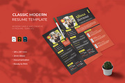 Classic Modern - Resume Template, a Print Template by VUNIRA (Thumbnail 1 of 2)