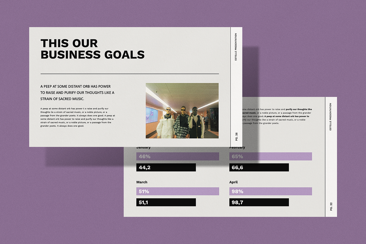 Estelle Pitchdeck - Powerpoint, a Presentation Template by Surotype (Photo 2 of 10)